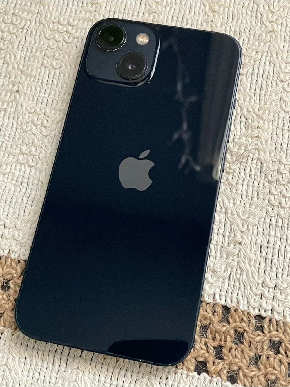 Apple iPhone 13 unlocked- Deep Black Glass Back Smartphone